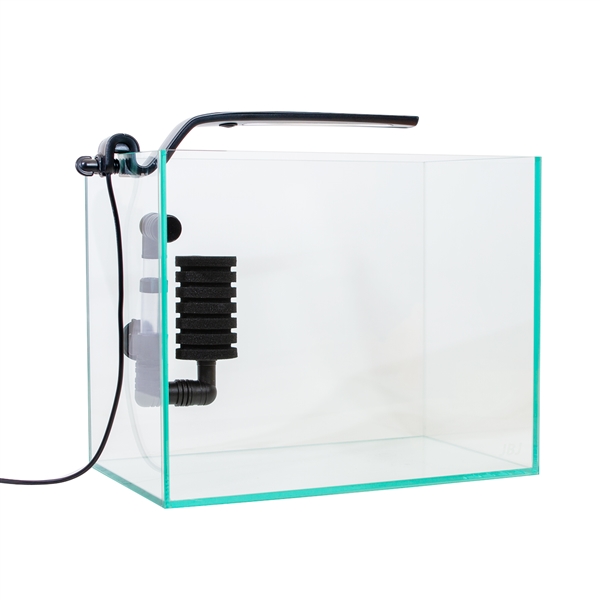 JBJ 4 Gallon Nano Cube Rimless Tank with Filter and LED