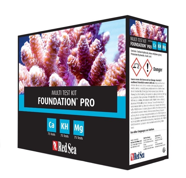 Red Sea Reef Foundation Pro Multi Test kit (Ca,Alk,Mg) Calcium ...